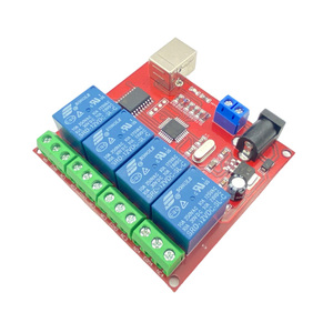 Controlador inteligente programable para ordenador PC 5V 12V 24V 4 canales 4CH Módulo de placa de interruptor de relé controlado por USB