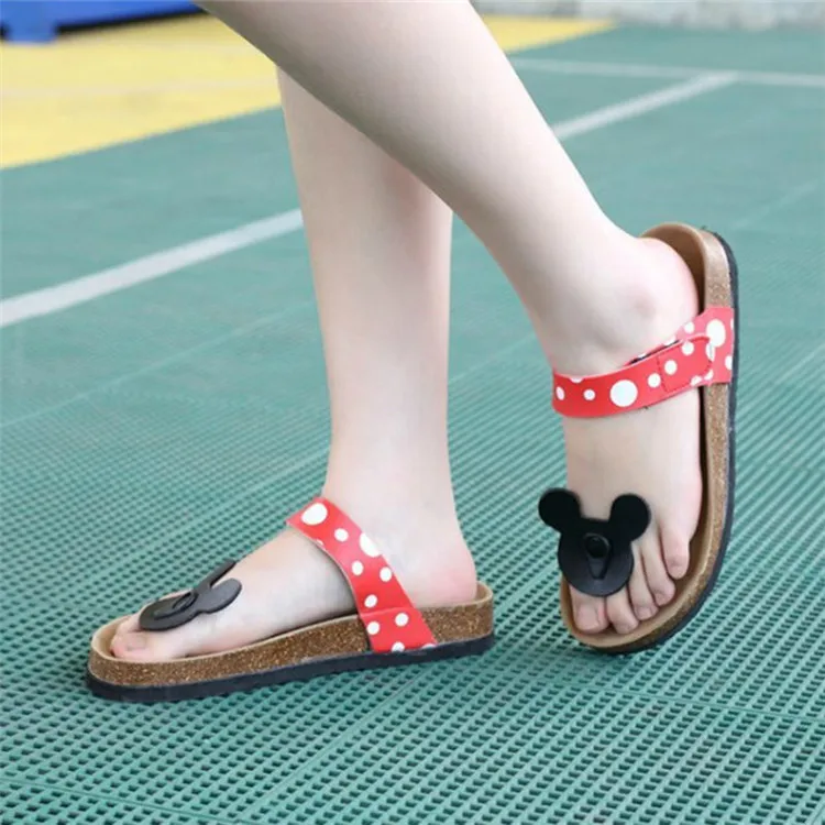 New Platform Cork Slippers Beach Slides Ladies Shoes PU Upper Cork Sole Women Sandal Slippers