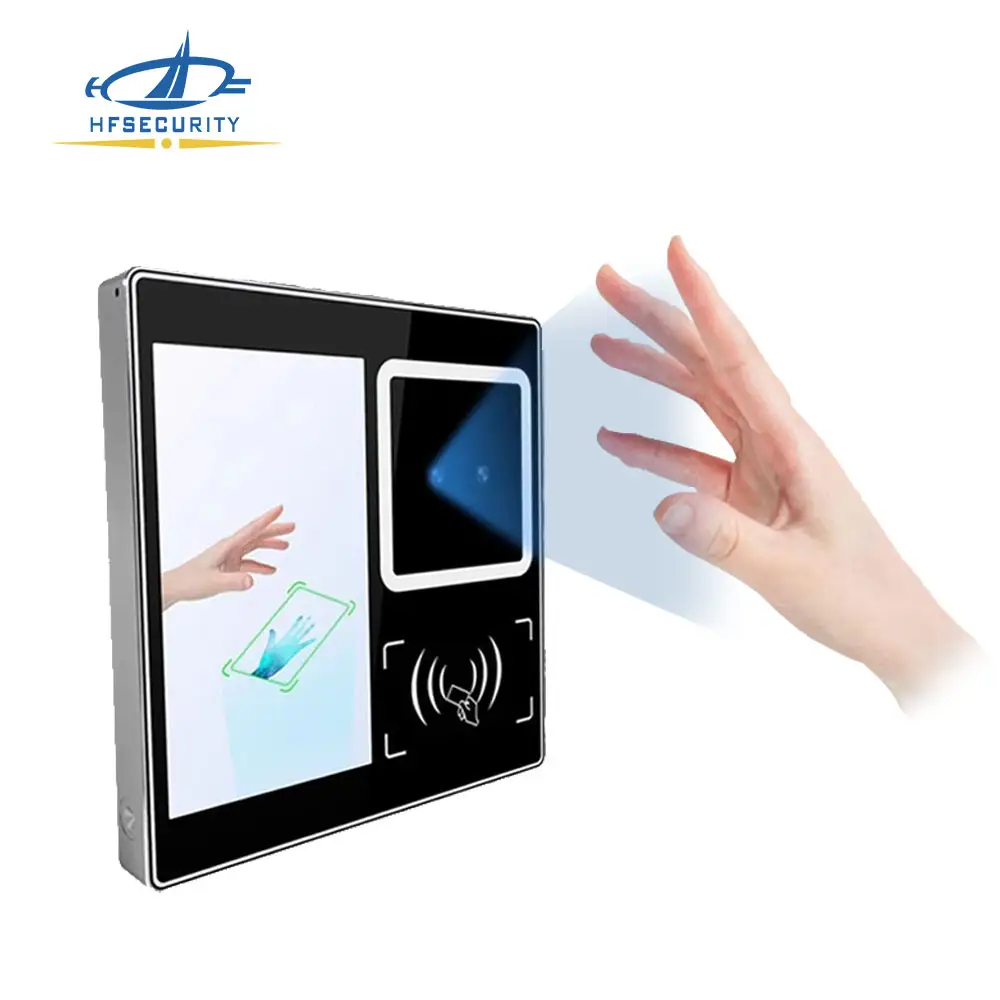 HFSecurity FR05P palm vein scanner 5inch Time Attendance System palm recognition time attendance terminal with Free SDK API