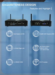 Elgobal upgraded to N100 <strong>DDR4</strong> 4Core Fanless Mini <strong>Desktop</strong> <strong>Computer</strong> with Dual Lan HD VGA 2 RS232 COM for Kiosk/POS Mini Pc - Product Image 3