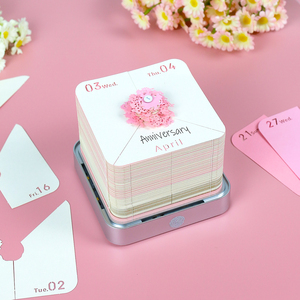 Factory Hot Selling <strong>Custom</strong> Design 3D <strong>Note</strong> Pad <strong>Block</strong> 3D <strong>Memo</strong> Pad Pink Cherry Blossom Sakura Tree <strong>Notes</strong> <strong>Cube</strong> 3D Art Paper Calendar - Product Image 6