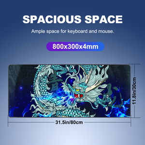 Chinese Dragon Gaming <strong>Mouse</strong> Pad Large Size Non-Slip Rubber Base Custom Printed Desk Mat for <strong>Computer</strong> <strong>Keyboard</strong> and Office <strong>Use</strong> - Product Image 3