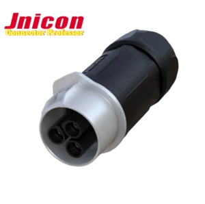Jnicon MJ16 Series Montaje en Panel de señal de alimentación 3 pines IP67 Conector circular impermeable Enchufe de bloqueo rápido - Product Image 3