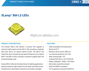 New and Original <strong>XM</strong>-<strong>L2</strong> XML2 XL-L3 XML3 Series Easy White <strong>LED</strong> Chip <strong>XM</strong>-L Color Gen 2 HI HD XMLDCL-00 5050 SMD RGBW <strong>LED</strong> Diode 10W - Product Image 5