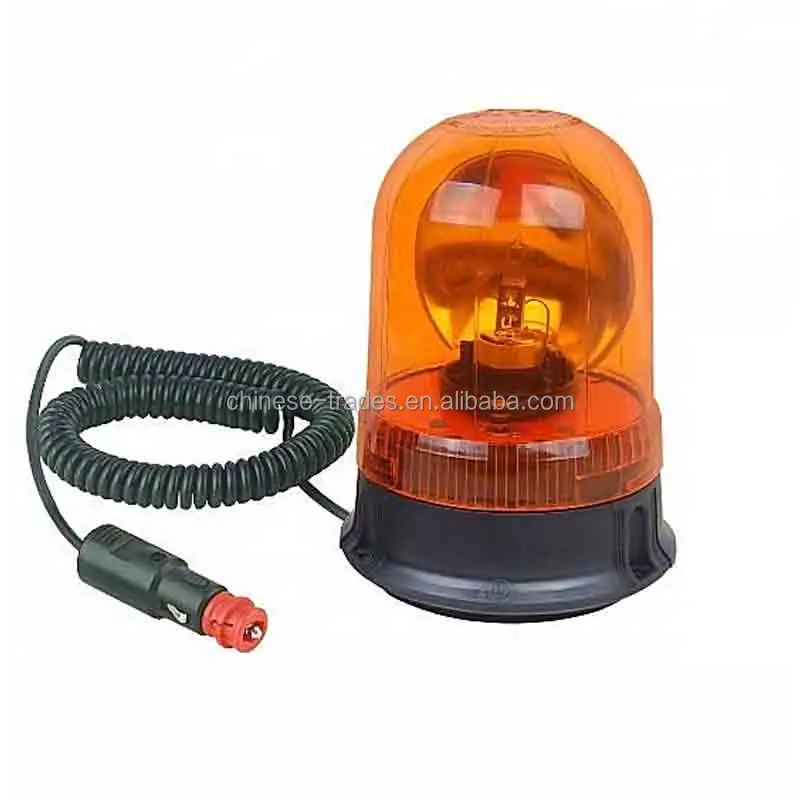 Gran oferta, halógeno magnético ámbar/LED, baliza de advertencia, lámpara de vehículo de tráfico de emergencia IP65