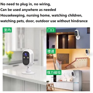 Superventas Mini cámara de batería Smart Life de 4MP HD Wifi inalámbrico CCTV con sensor CMOS y opciones de almacenamiento de datos de tarjeta de memoria - Product Image 5