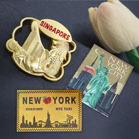 Разноцветные сувениры Upinstar Abu Dhabi Saudi Arabia Muslim Makkah Tower, рекламный Национальный день, подарок, металлические магниты на холодильник - Product Image 4