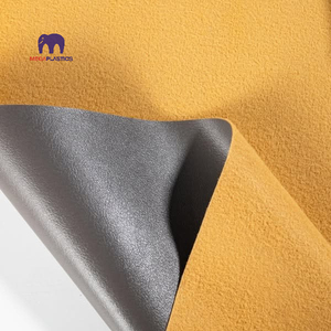 Waterproof <strong>Elastic</strong> PVC Synthetic Leather <strong>with</strong> Microfiber and Nonwoven Backing for Shoes Suede Texture Pattern - Product Image 2