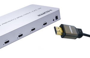 4K видео стена пульт дистанционного управления и плеер HD-MI USB SD карты RS232 вход 4 HD-MI выходы 2x2 Сращивание режимов