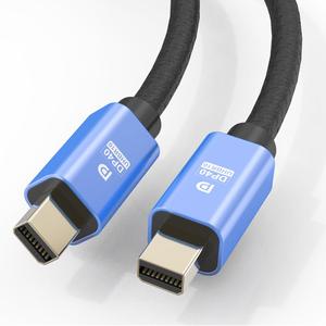 Mini DisplayPort 2,1 UHBR10 DP80 HD Cable USB Delgado chapado en oro para monitor de computadora HDTV Audio Video Micrófono - Product Image 4