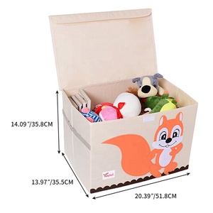 厂家批发多功能库存环保大型可折叠储物盒带盖布艺盒 - Product Image 4