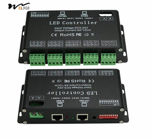 12-Kanal-DMX-Decoder RGB LED Lichtstreifenregler dmx512 Decoder Dimmer-Laufter DC5V-24V LED-Lichttemperaturmodul