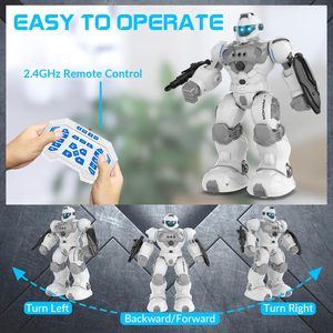 YX <strong>Remote</strong> <strong>Control</strong> <strong>Robot</strong> 360&deg; Rotation &amp; LED Lights for Learning 2.4GHz RC <strong>Robot</strong> Toy Birthday Gift Toy for Girls - Product Image 3