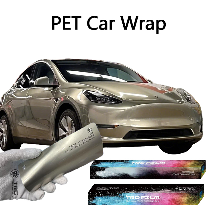 PET métal liquide champagne or