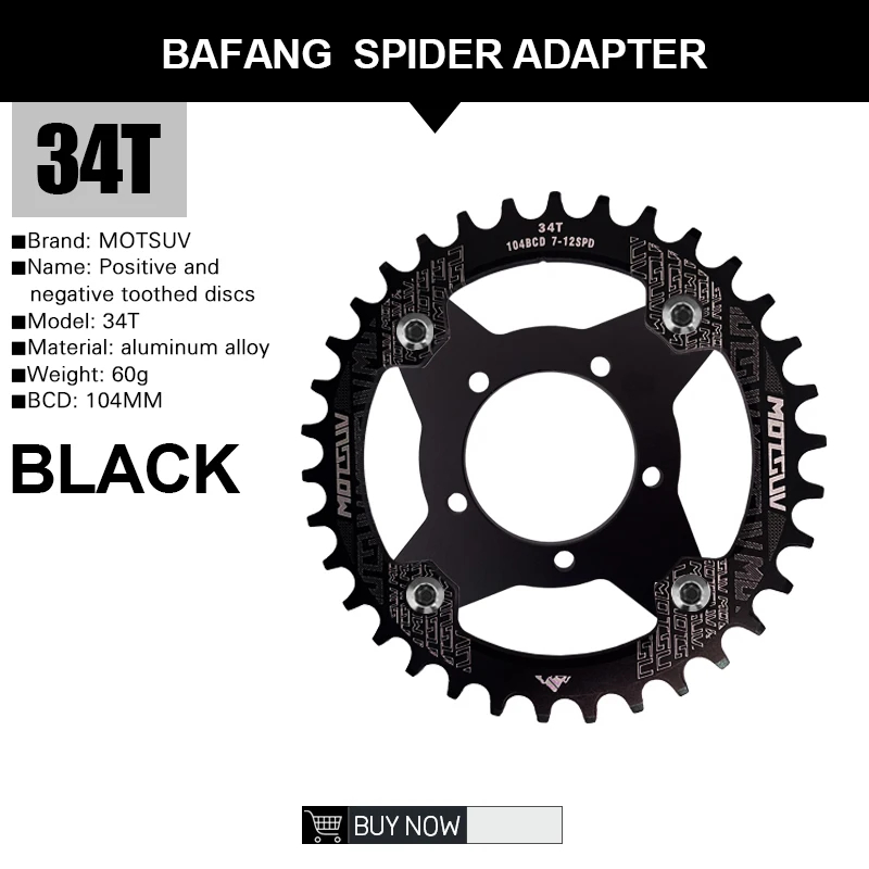 Bafang 34T Noir