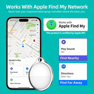 Duración de la batería reemplazable de 12 meses Funciona con Android e iOS Find My Apps LED y alertas de sonido Mini Item Tracker - Product Image 4