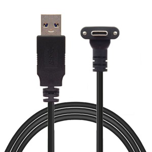 สายชาร์จ USB USB ชนิด C ตัวผู้ไปยังมุมขวาตัวผู้พร้อมสายข้อมูลแบบสกรูสำหรับคอมพิวเตอร์อุตสาหกรรม - Product Image 6