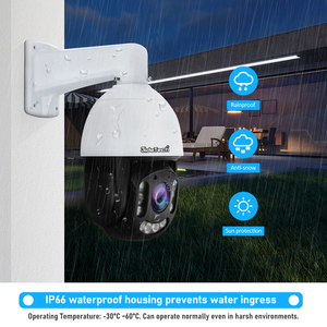 JideTech 8MP 20X 4K otomatik takip araç algılama renk gece görüş IP açık CCTV PTZ güvenlik PoE kamera - Product Image 6