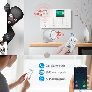 图雅应用兼容认证4g无线家庭安全系统ABS电池兼容WiFi门火灾烟雾个人报警套件 - Product Image 3