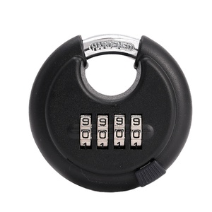 70mm Uncutable Disc 4桁のコンビネーション南京錠防水自己収納ドアステンレス鋼ディスクコンボロック2キー - Product Image 2