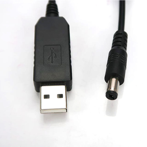 USB güç boost hattı DC 5V DC 5V 9V 12V Step UP modülü USB dönüştürücü adaptör kablosu 2.1x5.5mm erkek konnektör dönüştürücü - Product Image 1