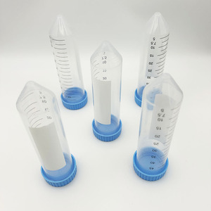 <span class=keywords><strong>Tube</strong></span> à centrifuger en plastique de 15ml avec fond conique dégradé blanc pour une utilisation en laboratoire - Product Image 1