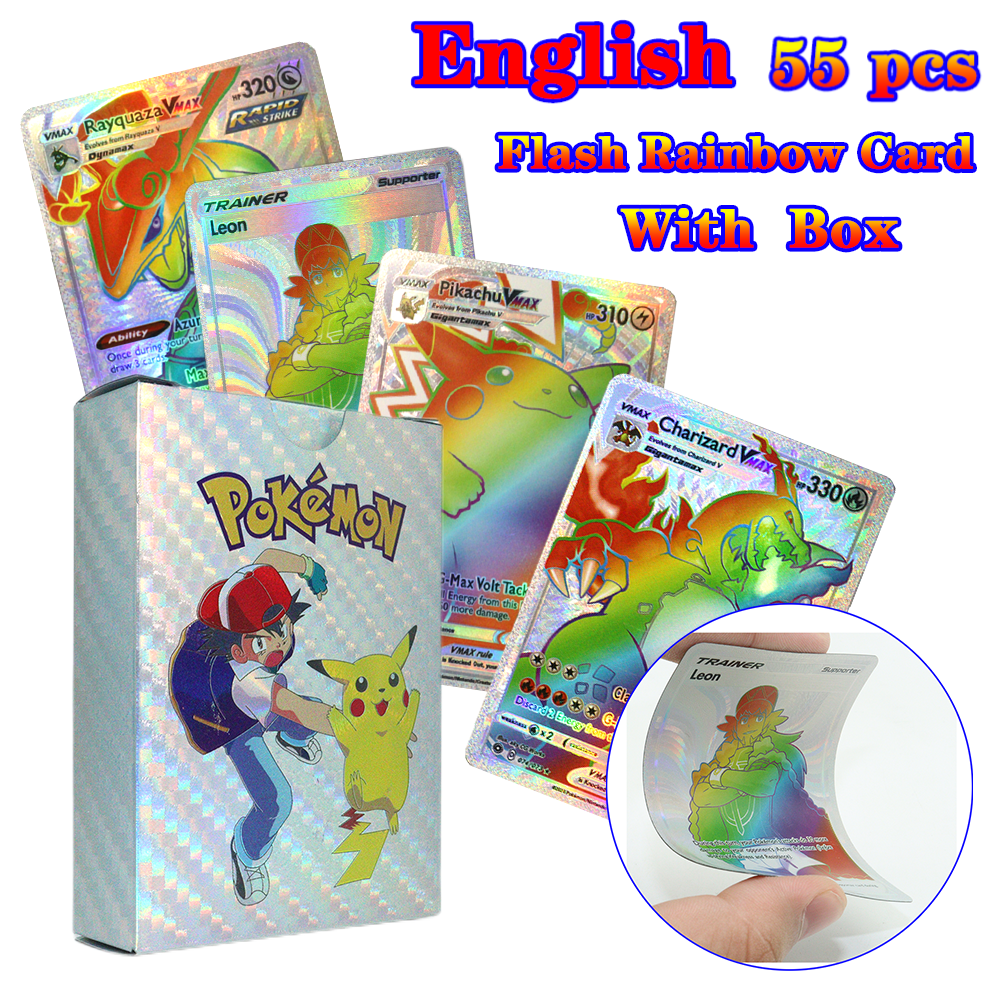 English Rainbow Shiny Silver 55pcs