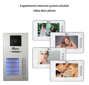 Sistema de intercomunicación de 4 vías, intercomunicador de puerta de 4 cables con teléfono - Product Image 3