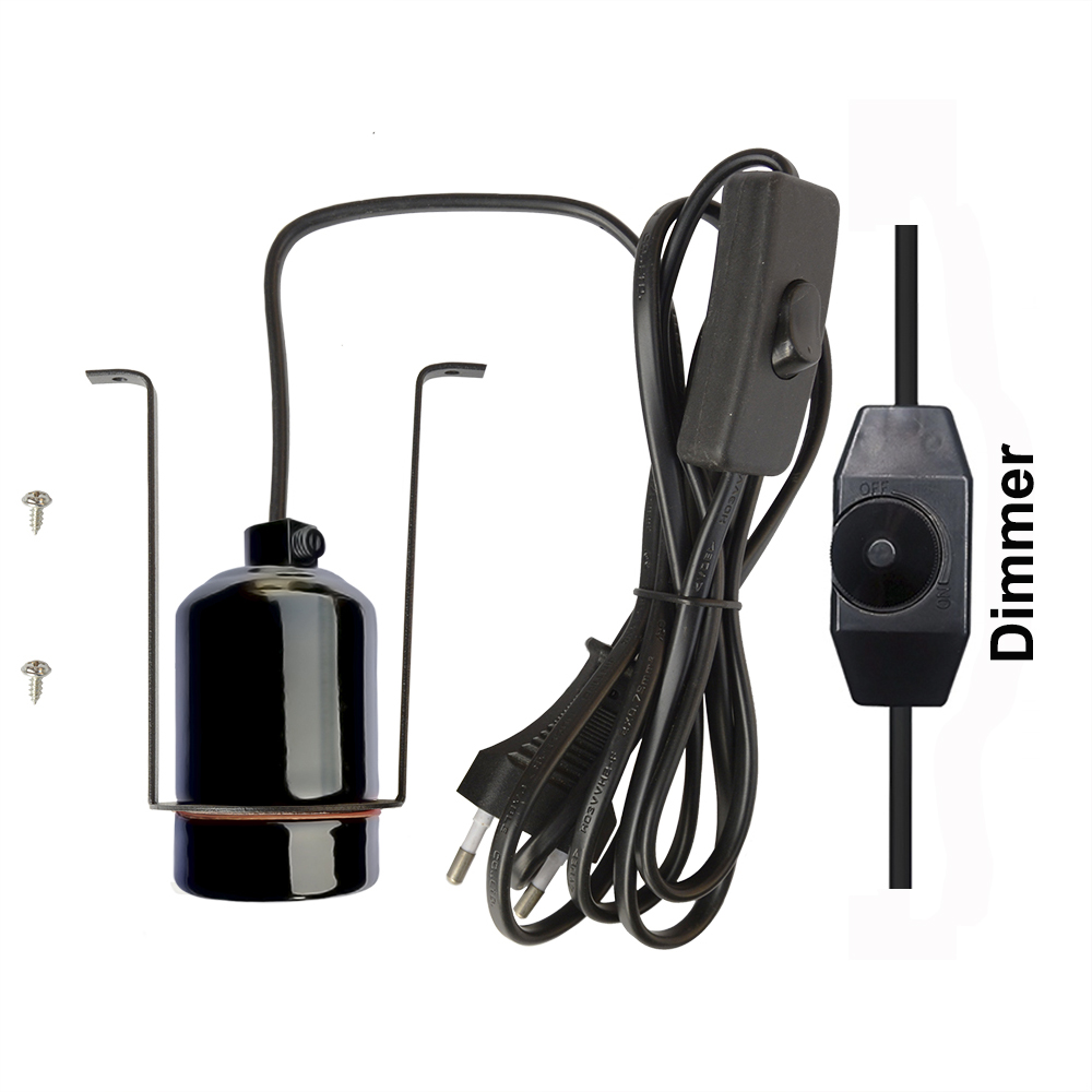 Câble de prise noir avec support variateur