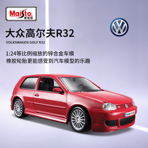 Bburago 1:24 Volkswagenr Golf R32 spor araba simülasyon Metal tahsil döküm araba alaşım araba modeli oyuncak