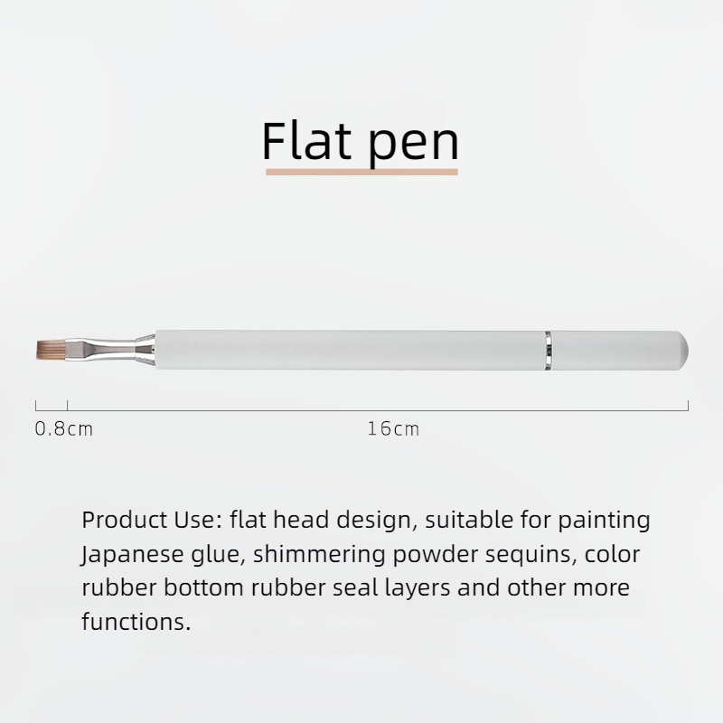 Flat head UV pen