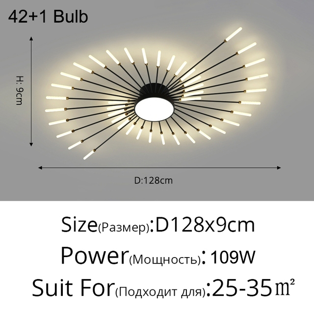 42+1 Bulb 109W Black