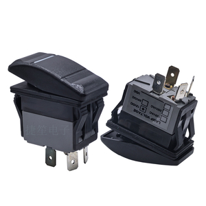 IP67 16a12vdc X5 loạt dpst 4P (on)-off Rocker không thấm nước chuyển đổi với ánh sáng màu xanh lá cây cho xe bus xe - Product Image 4