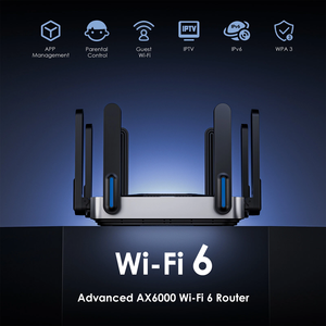 WAVlink WL-WN592AX6 WiFi 6 Mesh <strong>Router</strong> Dual Band AX6000 for Home <strong>Use</strong> with VPN and <strong>QoS</strong> Functionality - Product Image 2