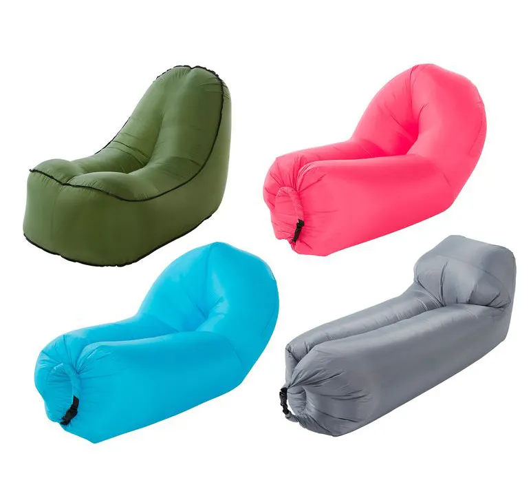 Outdoor Lazy Beach Chair Lounger Cheap Portable Air Sleeping Bed Inflatable Sofa