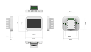 Wifi APP Control Programmable Modbus TCP RS485 Room Digital Wifi Gas/Electric/Heat Pump/Fossil Fuel/ Conventional Thermostat - Product Image 3