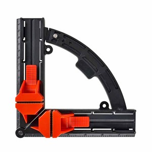 固定工具の測定を容易にするための内側と外側のスケールを備えたオレンジブラックのマルチアングルムービングライトアングルクリップ - Product Image 1