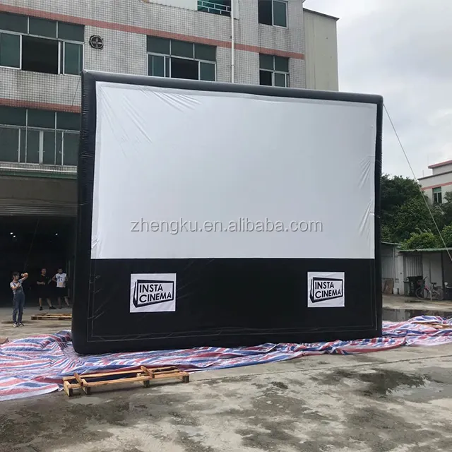 Écran de projection gonflable géant pour l'extérieur/écran de cinéma gonflable/écran de théâtre portable pour Offre Spéciale