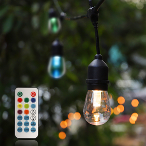 Smart LED Lichterkette Wifi-Steuerung RGBW String Light 10M Länge 12 Bullbs Dimmbare APP Control Farbe IP65 wasserdicht ETL CE - Product Image 1