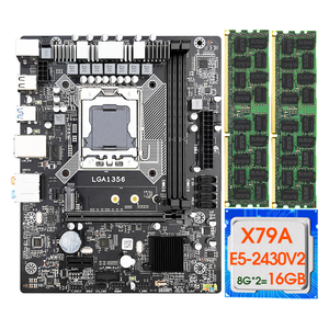 X79Aマザーボードキットlga1356、e5 2430v2 2個8gメモリサポートサーバーSATA3.0USBコンピューター - Product Image 1