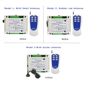 Universaler drahtloser Fernsteuerungsschalter 6CH Relais Empfängermodul DC12V-24V oder AC100V-240V Funkfernsteuerung 433Mhz Sender