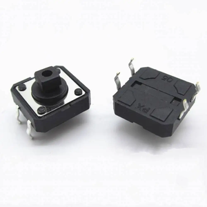 12x12x7.3mm PCB Momentaner taktiler Schalter B3F-4055 Mini-Drucksc halter DIP 4PIN 12*12mm Schalter Schwarz - Product Image 3