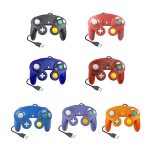 Mando usb para Nintendo gamecube, compatible con win y Mac, color púrpura
