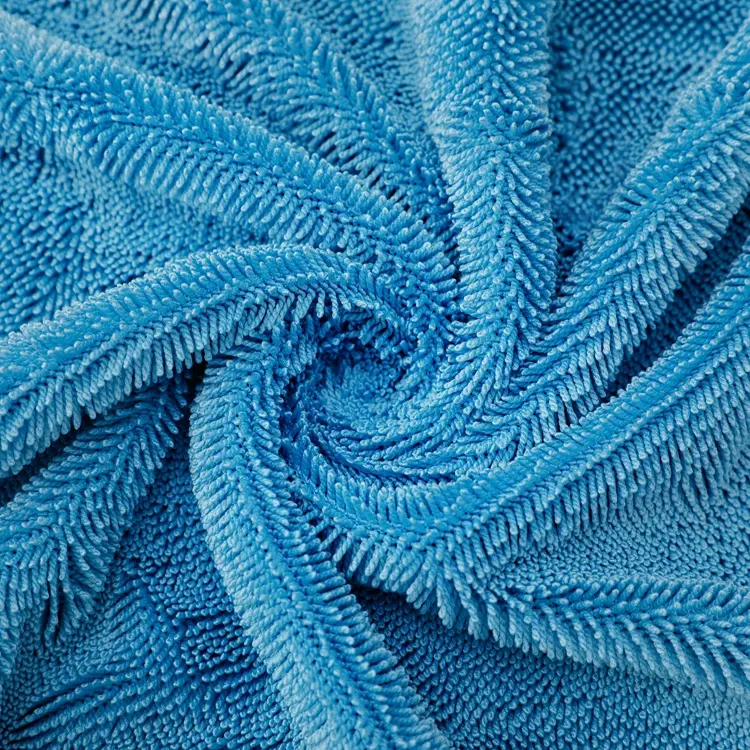 80%Polyester 20%Polyamide Absorbent Twist Loop Car Washing Cleaning Drying Microfiber Towel