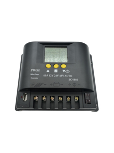 Santer 12V/24V/48V auto 2 fusibile presa 5V USB PWM 50A regolatore di carica solare - Product Image 2