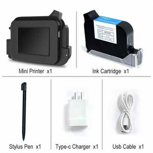 Mini-Drucker Batch-Code Tragbare Hand-Tinten strahl druckmaschine für schnell trocknende Batch-Codierer Ei Datum Verfalls nummer Datum - Product Image 4