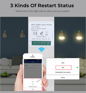 16A Tuya Zigbee 3.0 Smart Home Automation Module Mini Smart Light Switch Controller supporto Alexa Google Home Smart Life App - Product Image 6