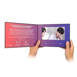 Promotional LCD <strong>Video</strong> Player Brochure 7 Inch LCD Screen <strong>Video</strong> Card Brochure for <strong>Video</strong> Advertising - Product Image 1