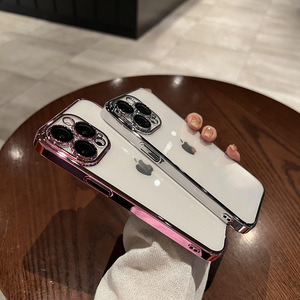 For iPhone 14 Mobile Phone <strong>Shell</strong> PC Electroplating All-inclusive Anti-fall Hard PC <strong>Shell</strong> With Lens Film case for iPhone 14 - Product Image 2