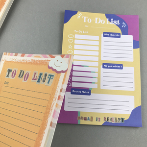 Customizable 100GSM Paper Planner Notepad Color-<strong>Coded</strong> Design 6 Options Tear-Off Style for Office Home Organization <strong>Memo</strong>-Pads - Product Image 2